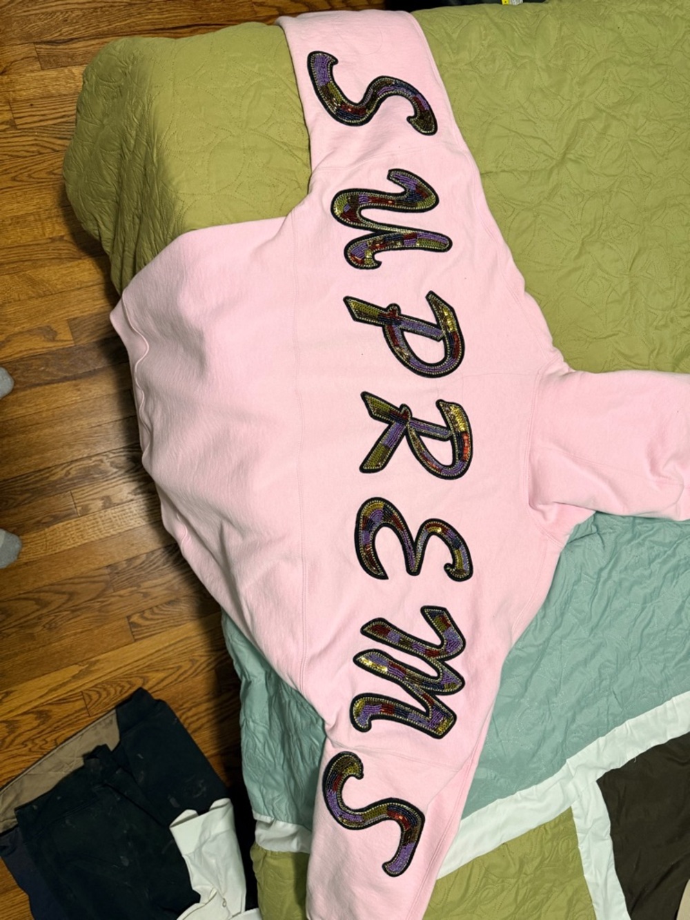 Supreme Pink Hooded Sweatshirt - MISPRINT